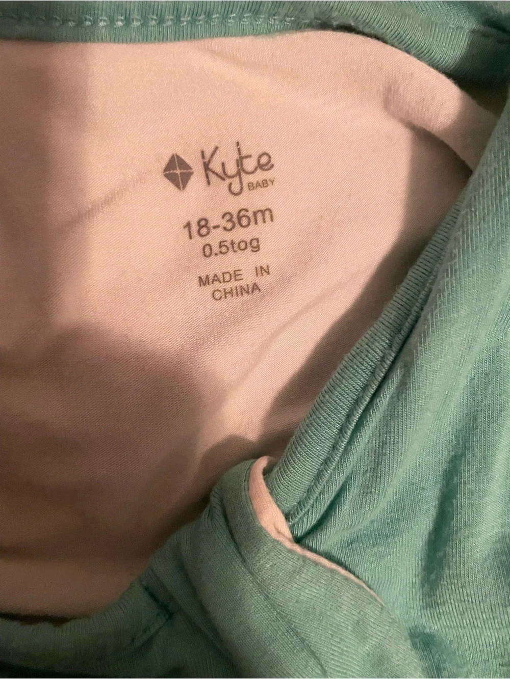 Kyte BABY Sleeveless Mint Green Sleep Sack